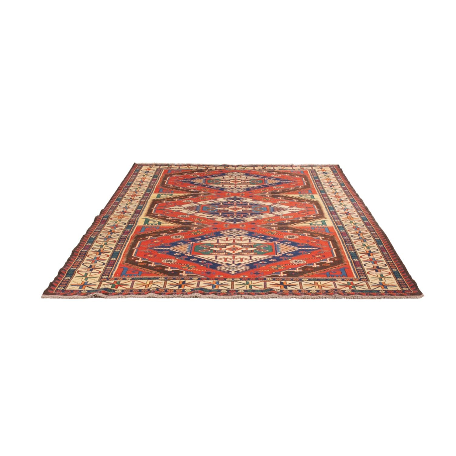 Kelim Teppich - Oriental - Soumak - 272 x 204 cm - rost