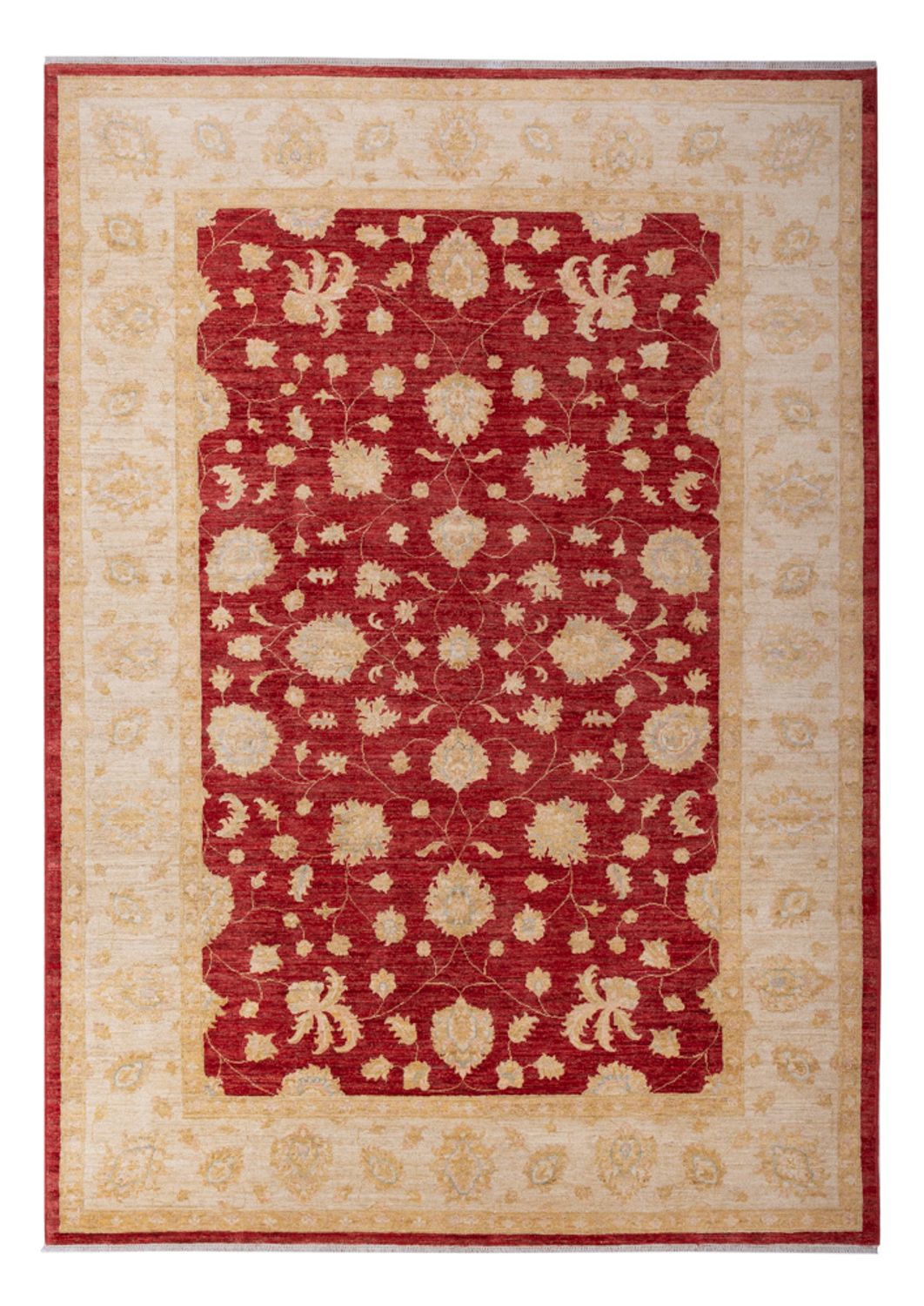 Ziegler Teppich - 297 x 209 cm - dunkelrot