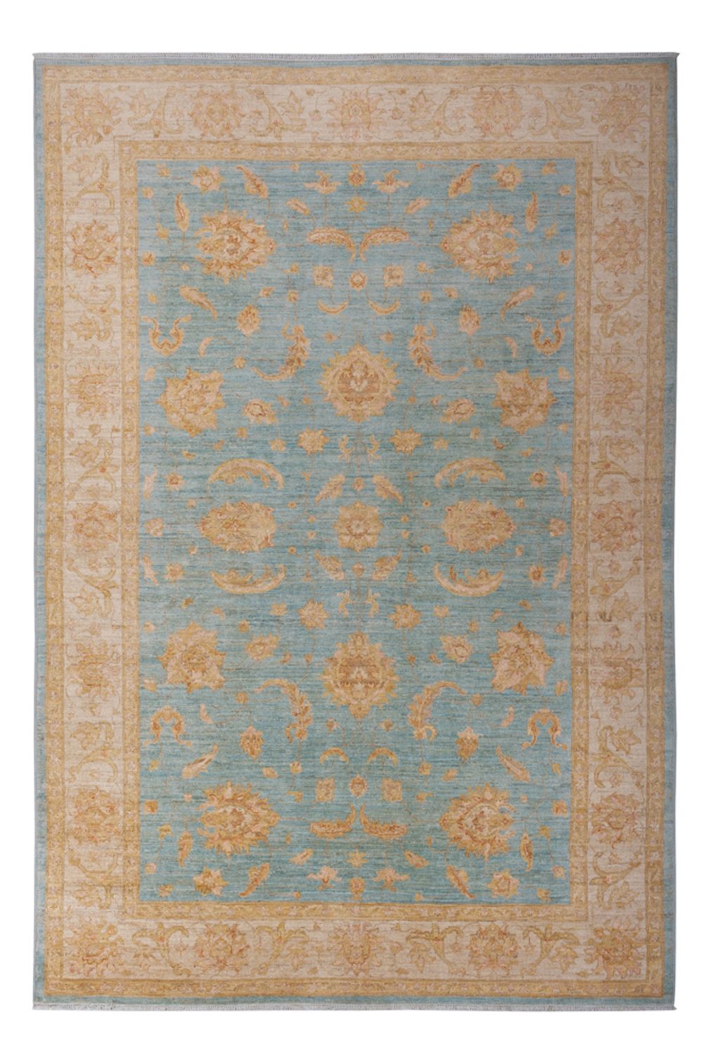 Ziegler Teppich - 303 x 207 cm - hellblau
