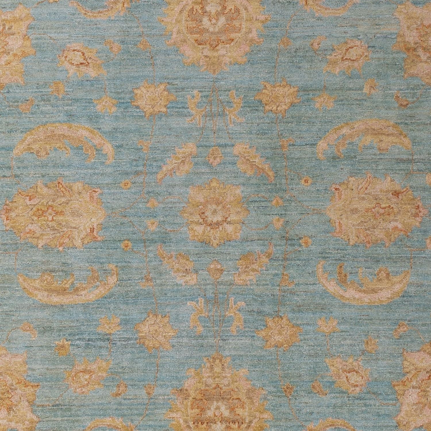 Ziegler Teppich - 303 x 207 cm - hellblau