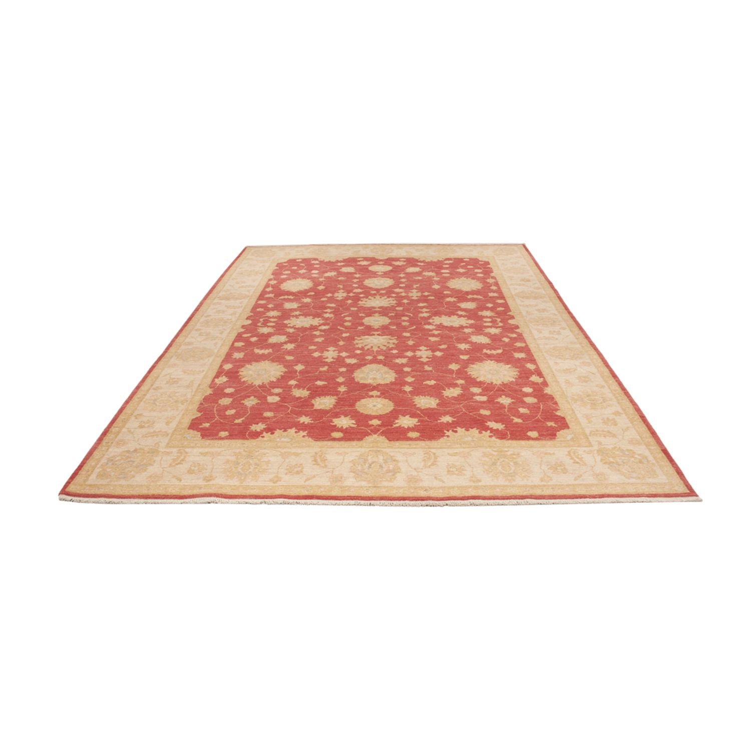 Ziegler Teppich - 296 x 203 cm - dunkelrot