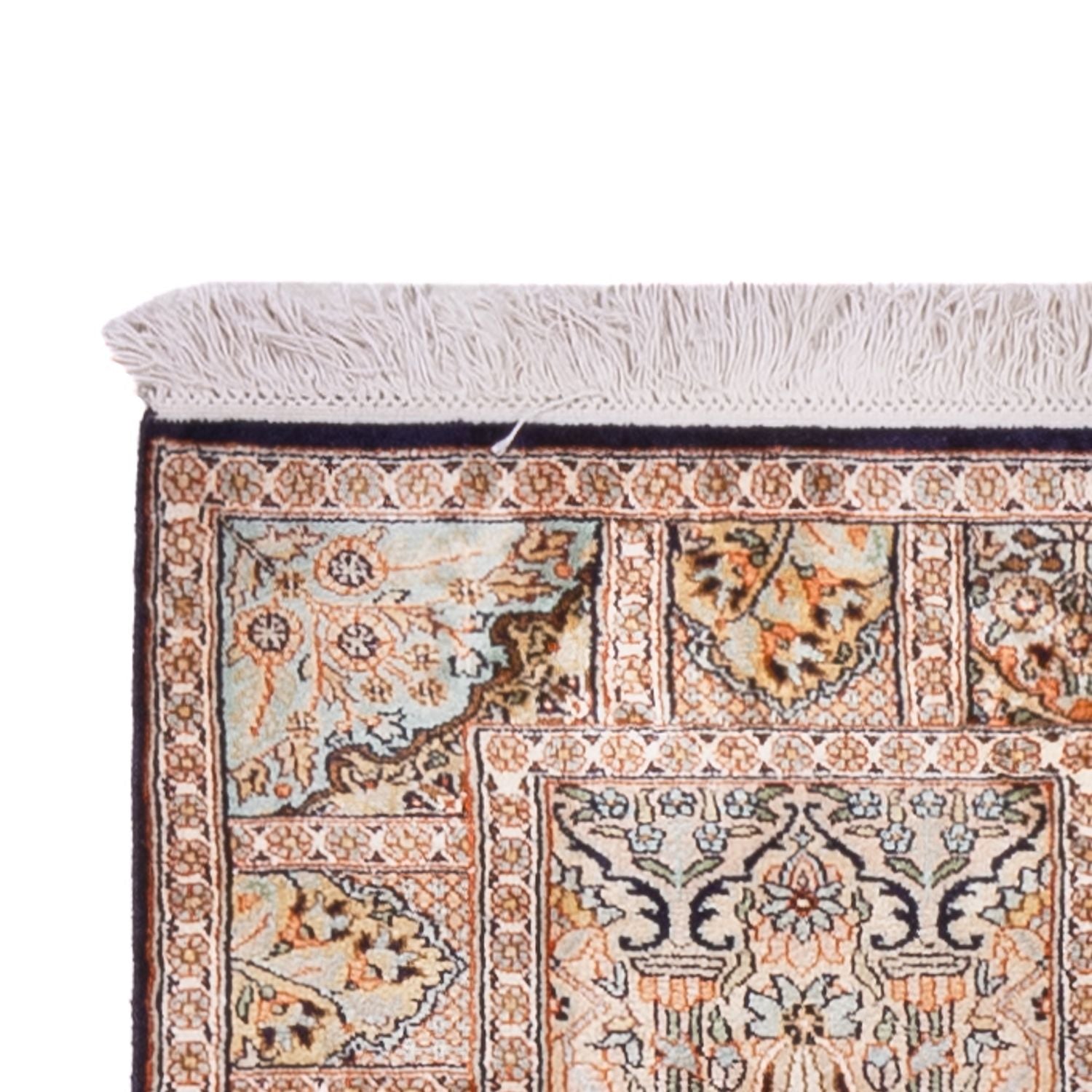 Läufer Seiden - Kaschmir Seide - 243 x 80 cm - beige