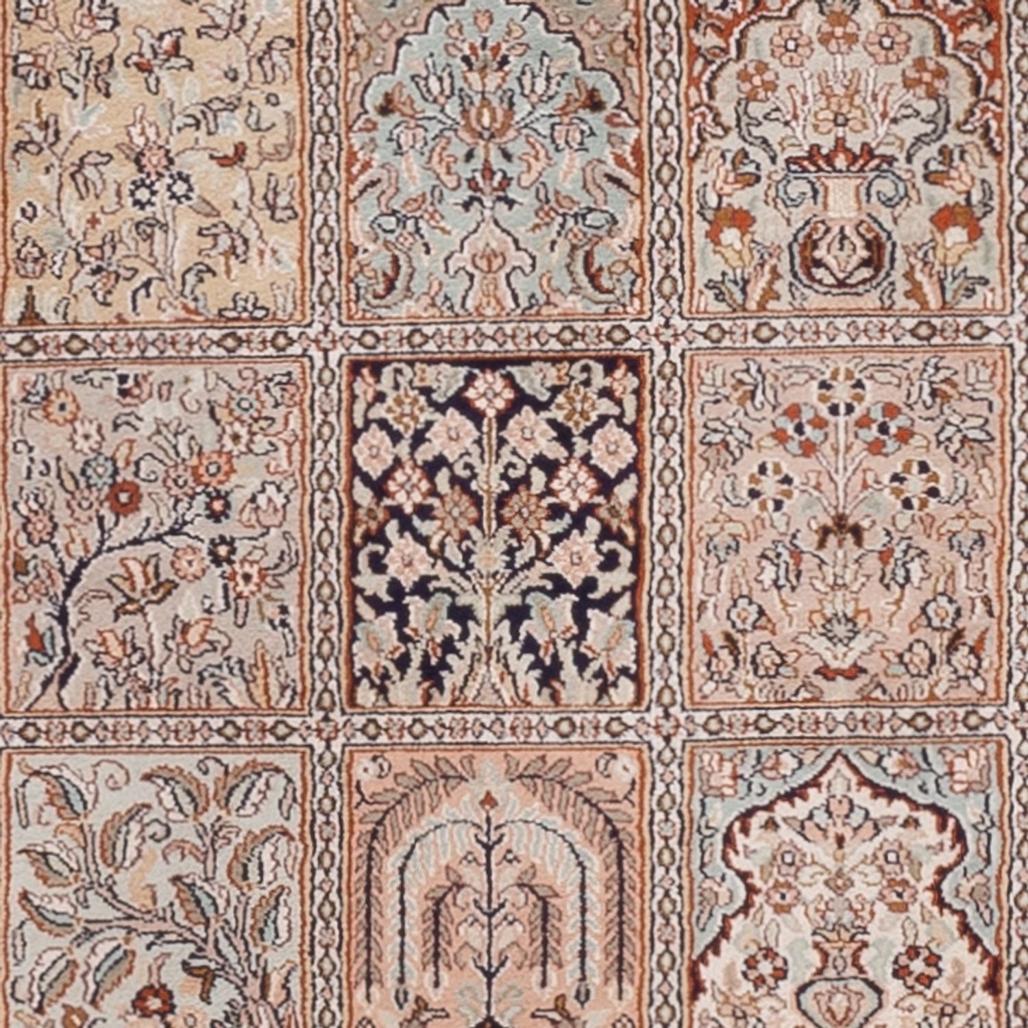 Läufer Seiden - Kaschmir Seide - 298 x 77 cm - beige