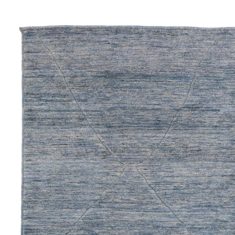 Berber Teppich - 360 x 274 cm - seeblau