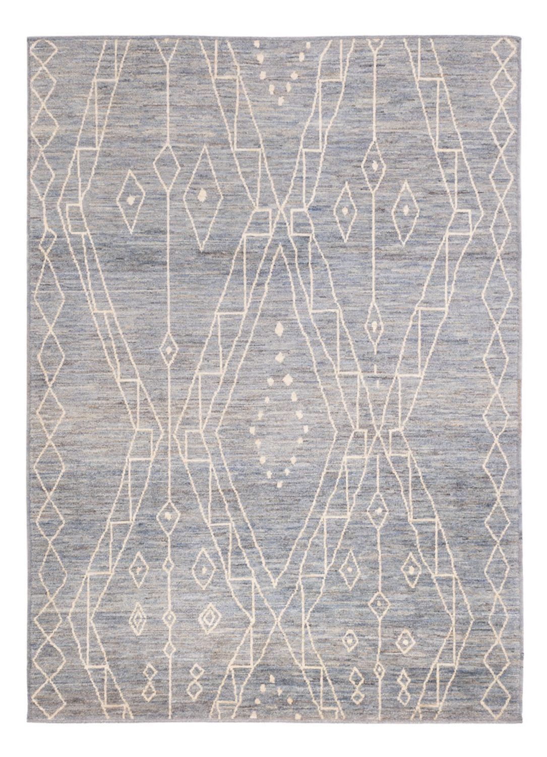 Berber Teppich - 208 x 148 cm - seeblau