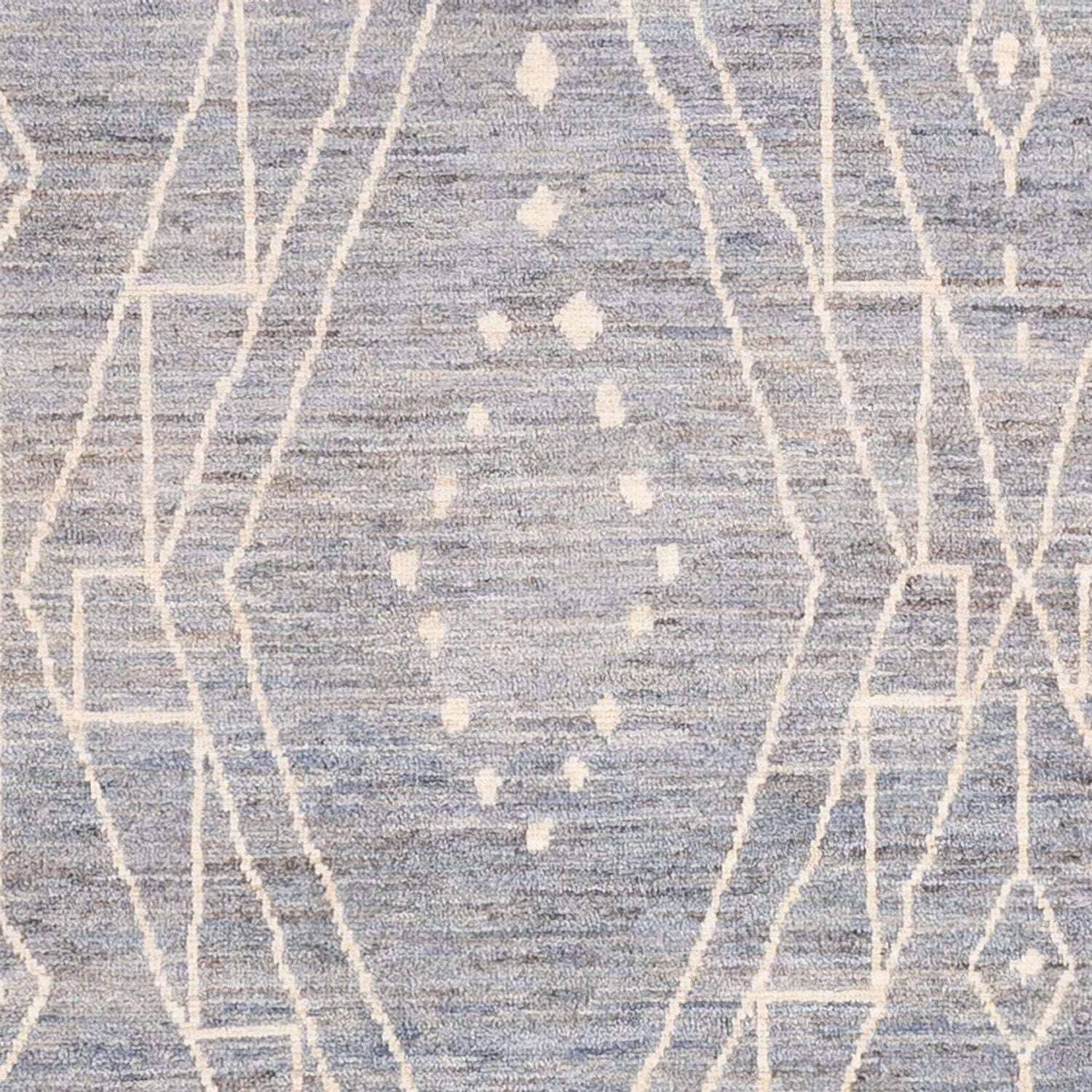 Berber Teppich - 208 x 148 cm - seeblau