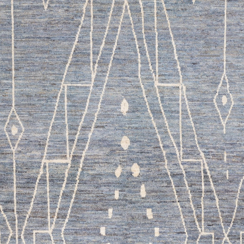 Berber Teppich - 304 x 194 cm - seeblau