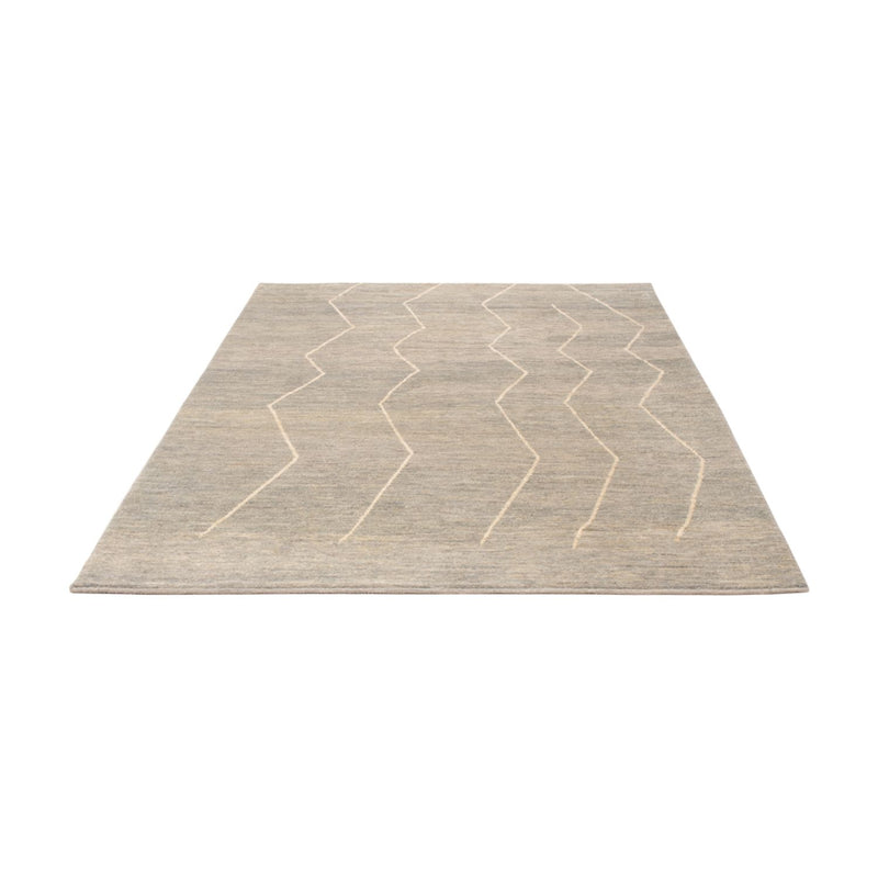 Berber Teppich - 204 x 152 cm - hellgrau