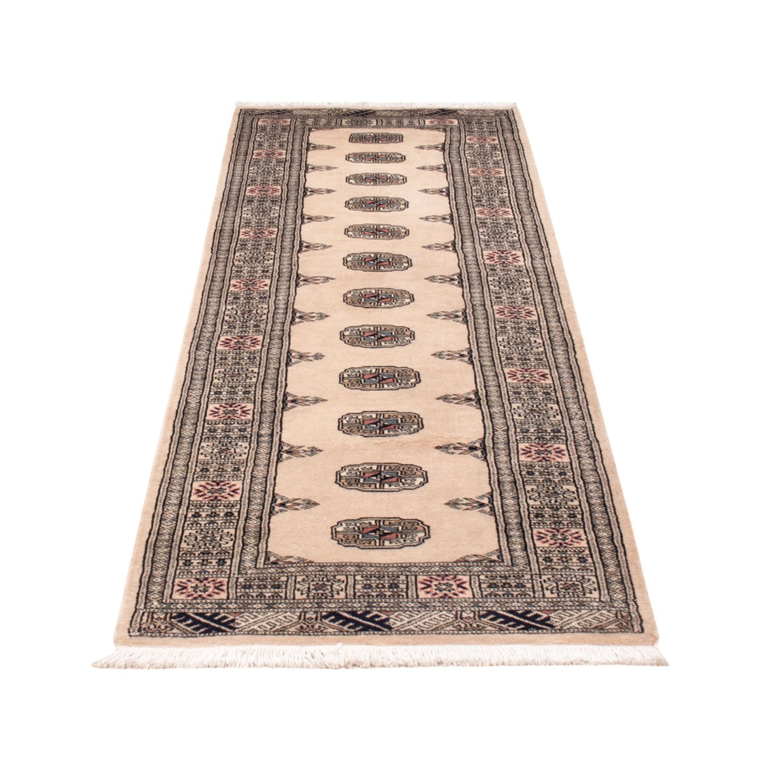 Läufer Pakistan - 253 x 79 cm - beige