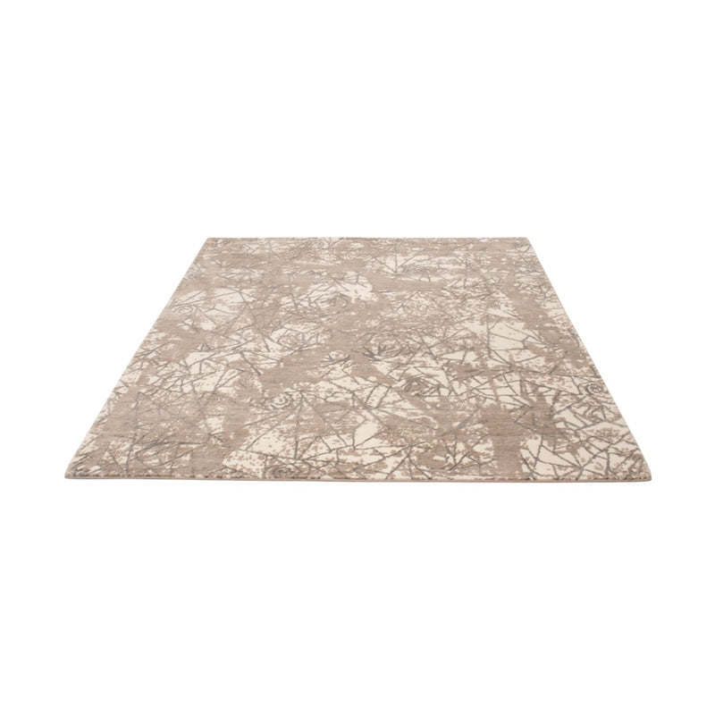 Designer Teppich - 206 x 154 cm - silber