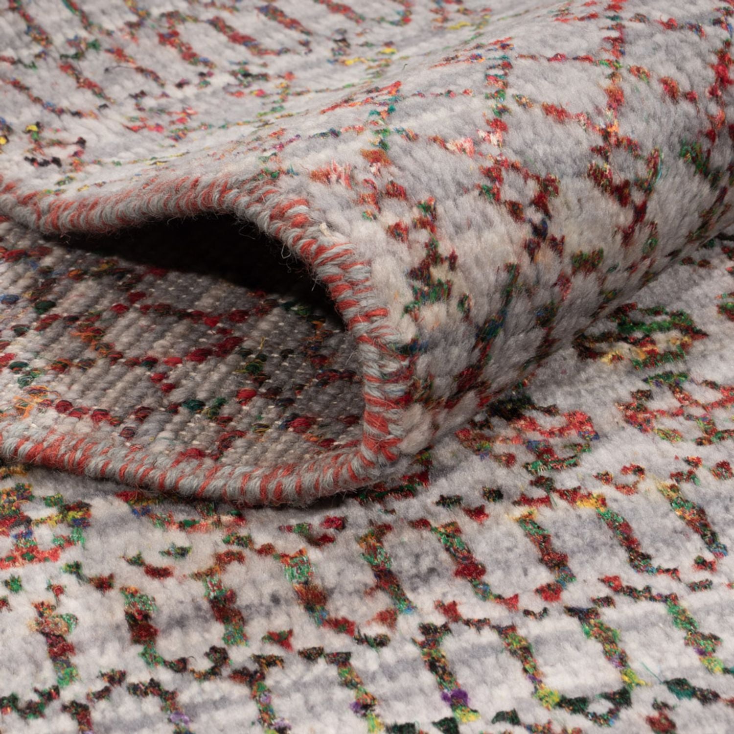 Designer Teppich - 195 x 150 cm - dunkelblau
