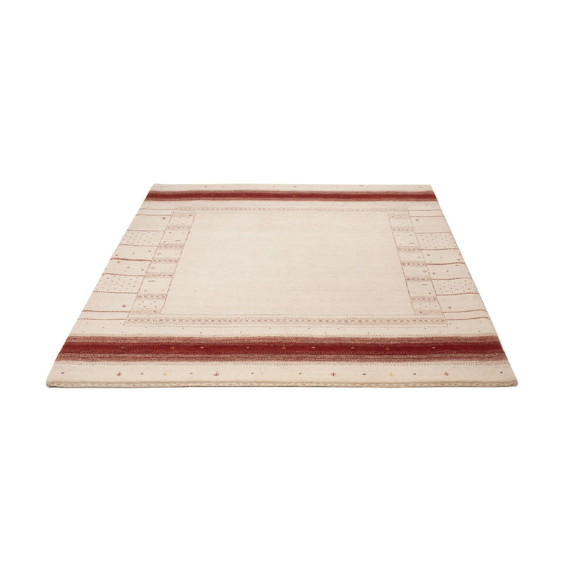 Gabbeh Teppich - Loribaft Indus - 190 x 148 cm - weiß