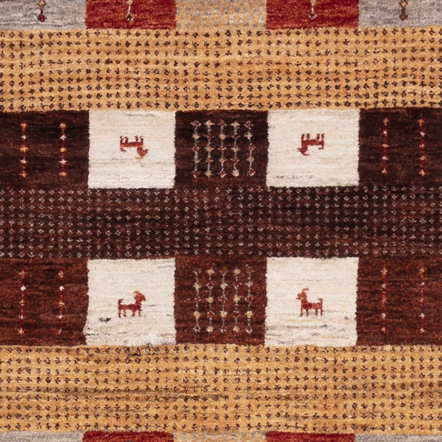 Gabbeh Teppich - Loribaft Indus - 205 x 150 cm - mehrfarbig