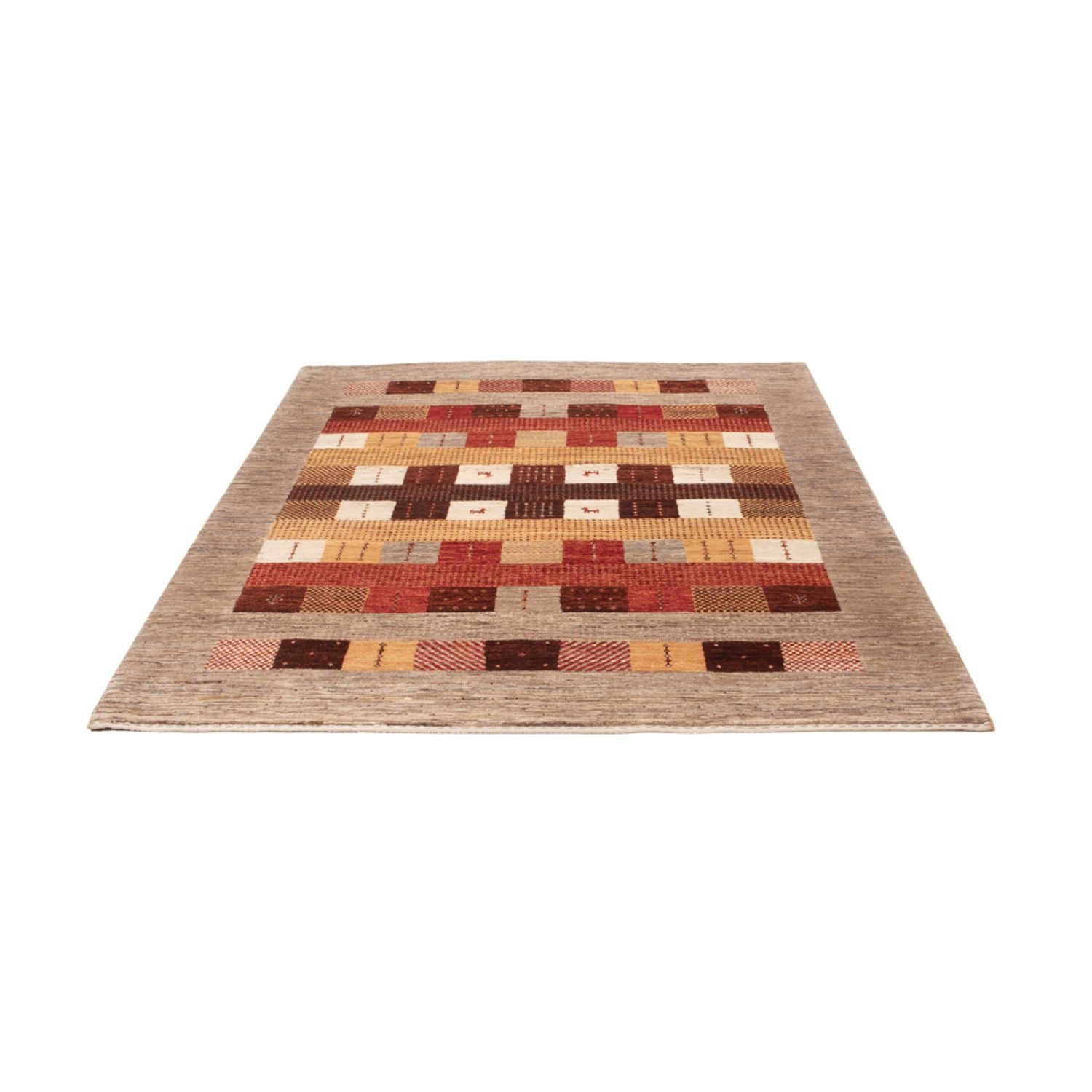 Gabbeh Teppich - Loribaft Indus - 205 x 150 cm - mehrfarbig