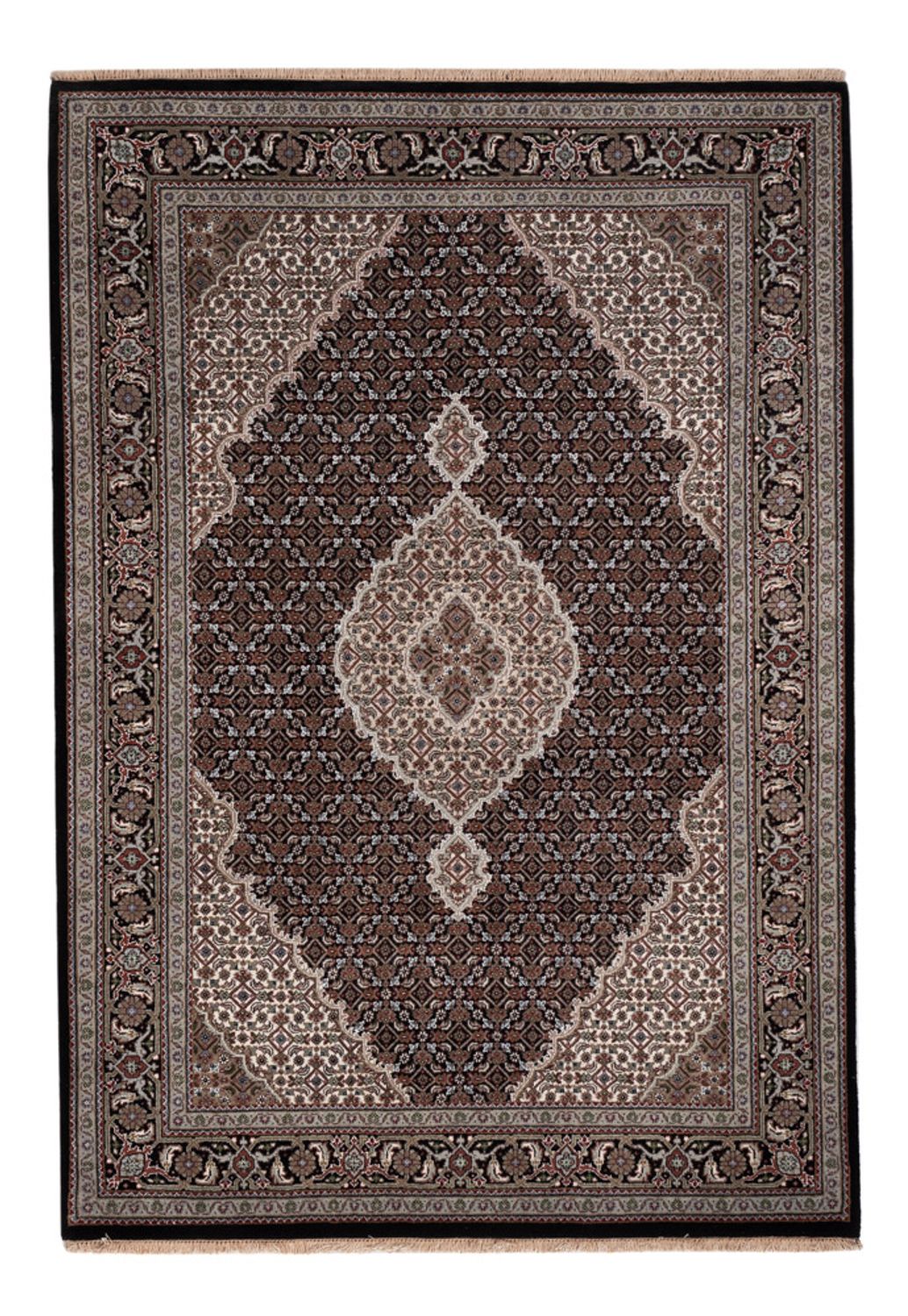 Orientteppich - Täbriz - 205 x 143 cm - dunkelgrau