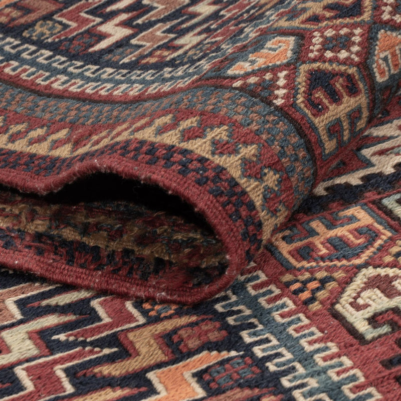 Kelim Teppich - Oriental - Soumak - 215 x 155 cm - dunkelbeige