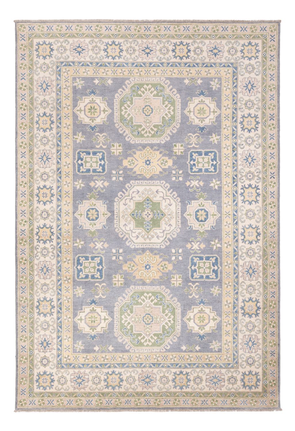 Ziegler Teppich - Kazak - 299 x 201 cm - seeblau