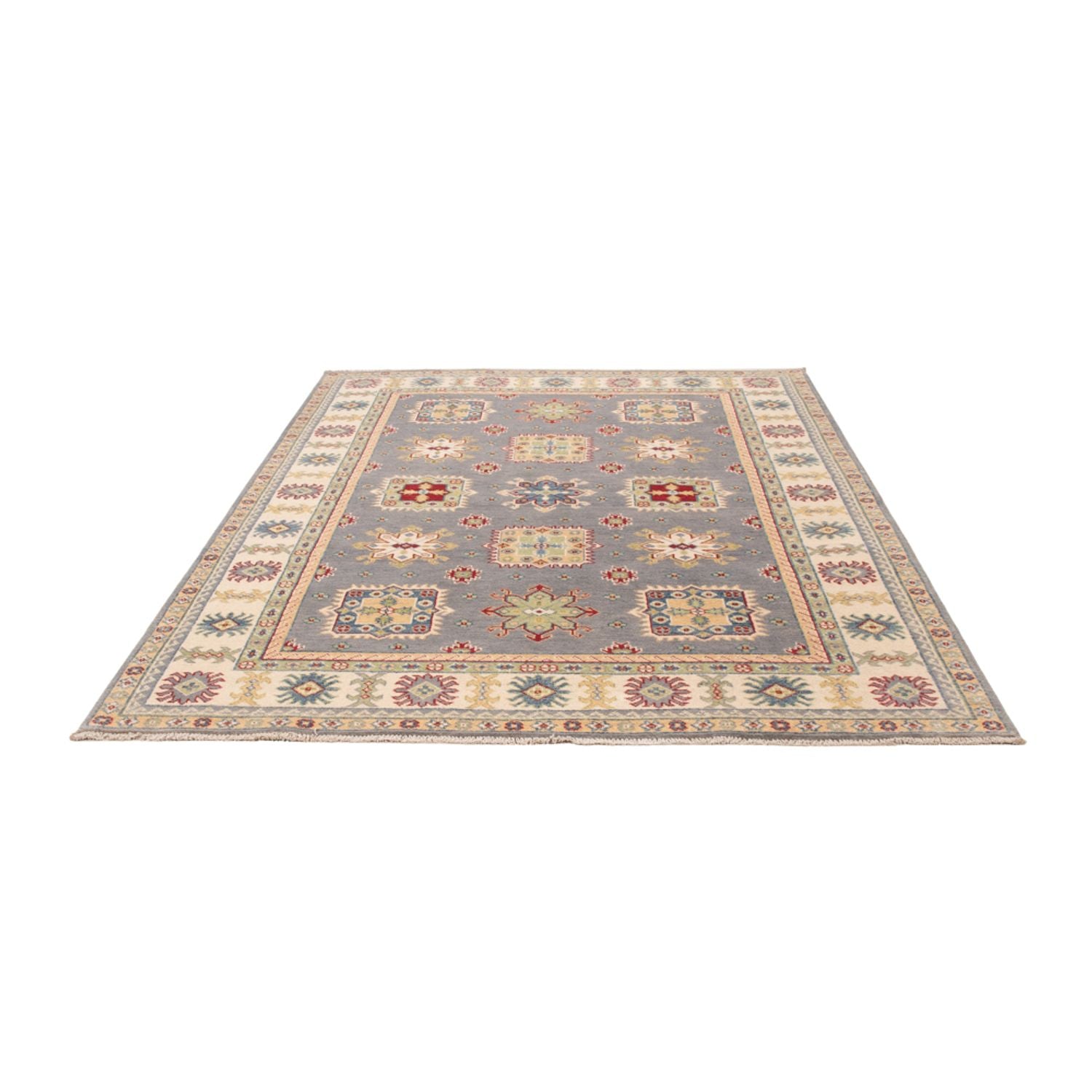 Ziegler Teppich - Kazak - 234 x 170 cm - seeblau