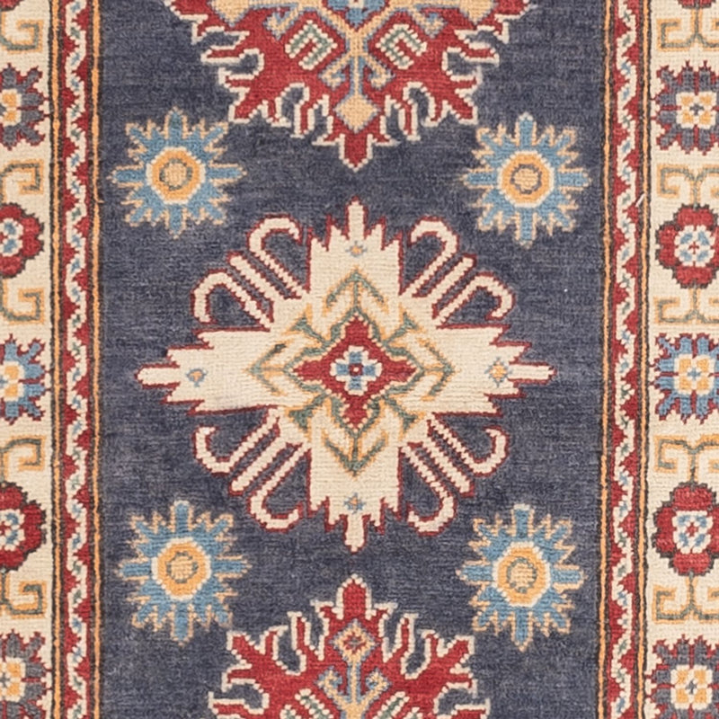 Läufer Ziegler - Kazak - 303 x 80 cm - dunkelblau