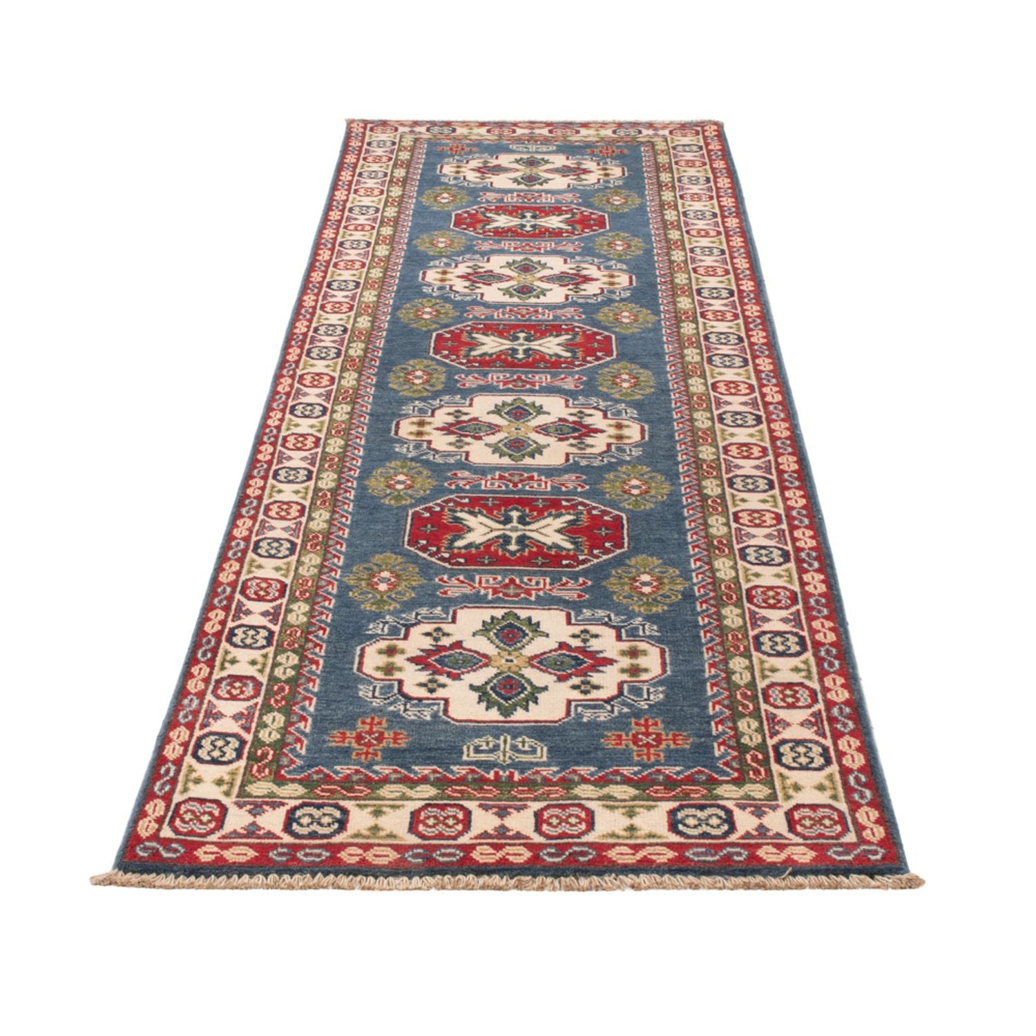 Läufer Ziegler - Kazak - 281 x 80 cm - blau