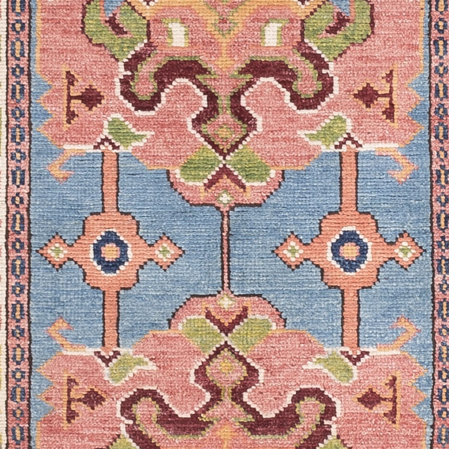 Läufer Ziegler - Kazak - 297 x 76 cm - blau