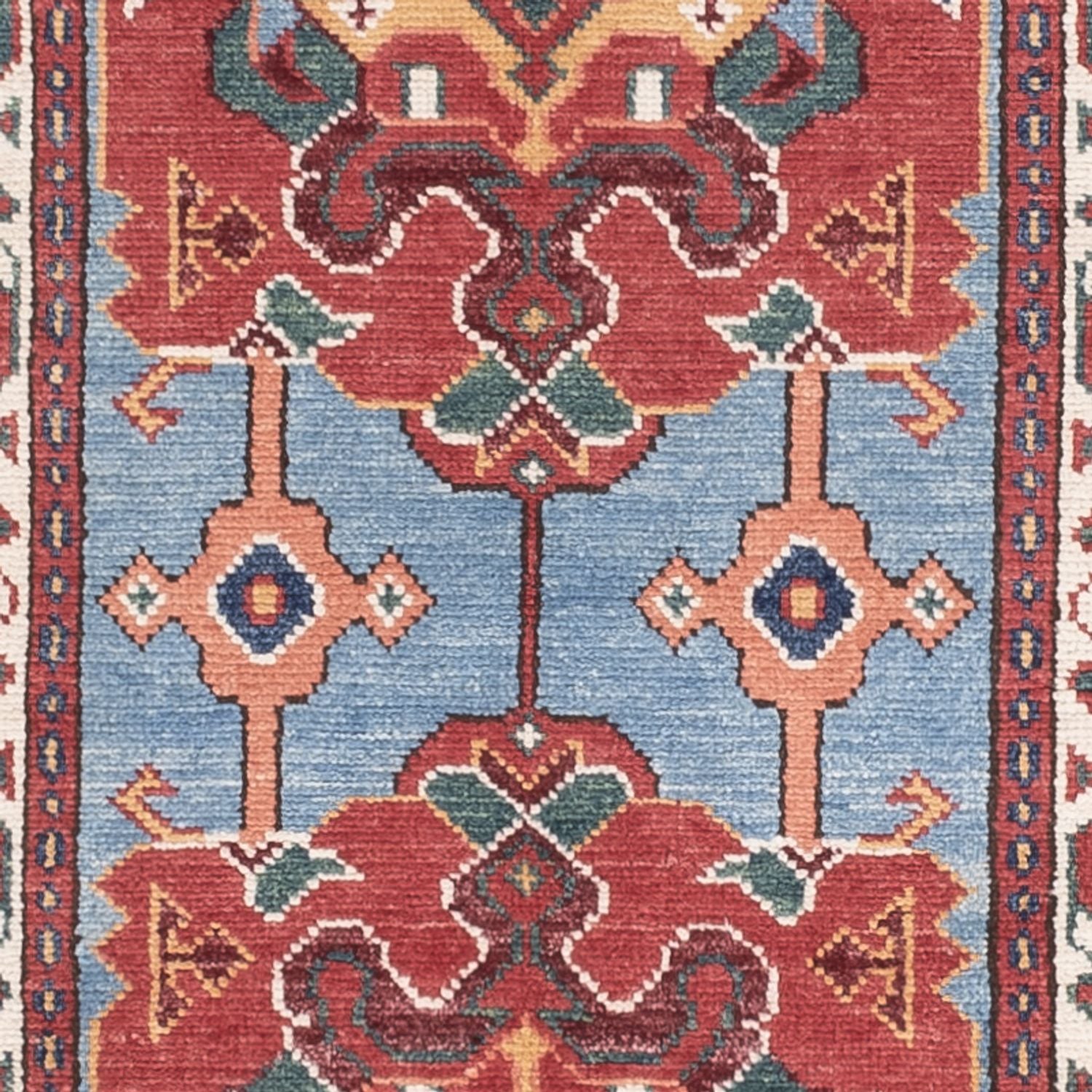 Läufer Ziegler - Kazak - 287 x 77 cm - blau