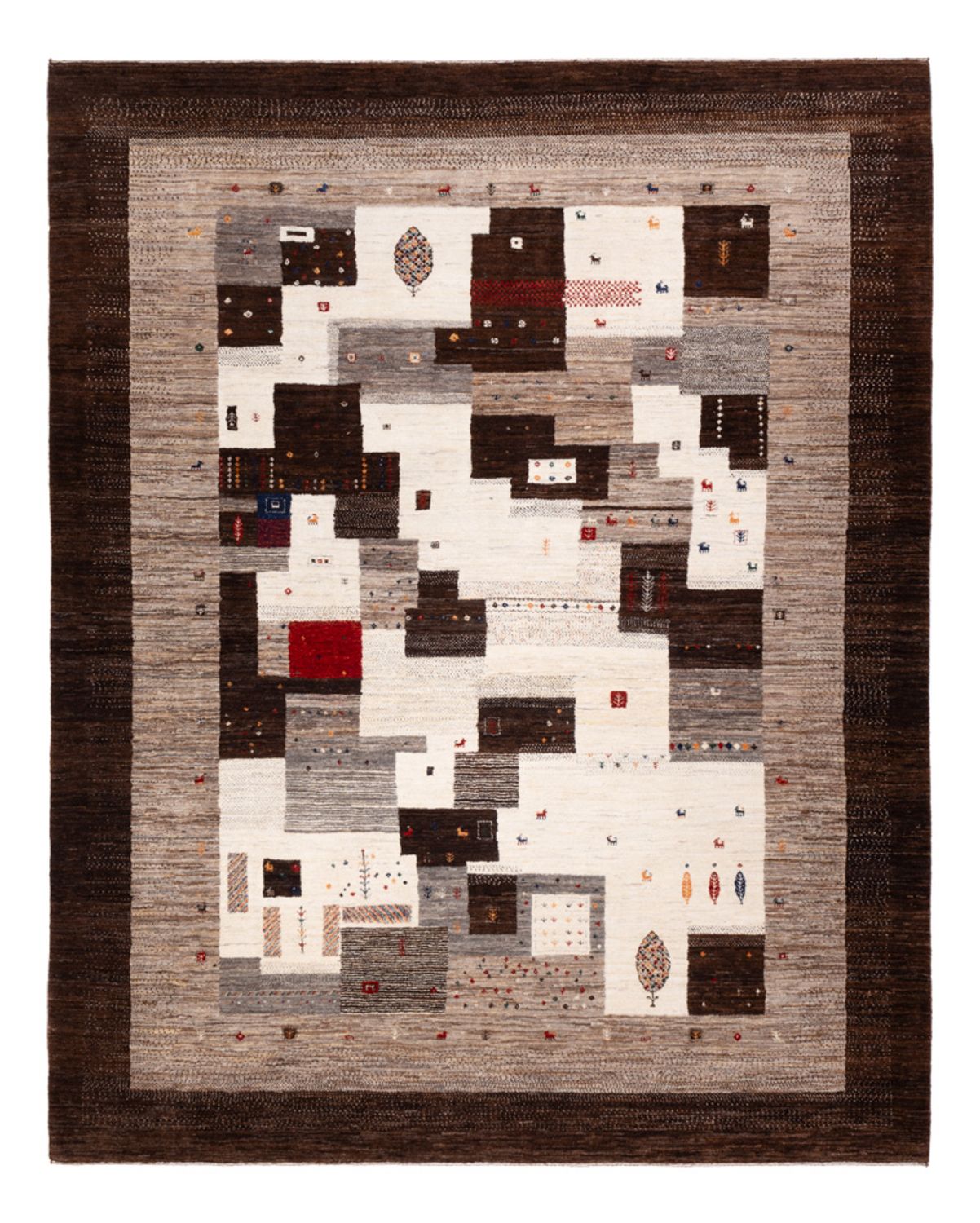 Gabbeh Teppich - Loribaft Indus - 299 x 244 cm - mehrfarbig