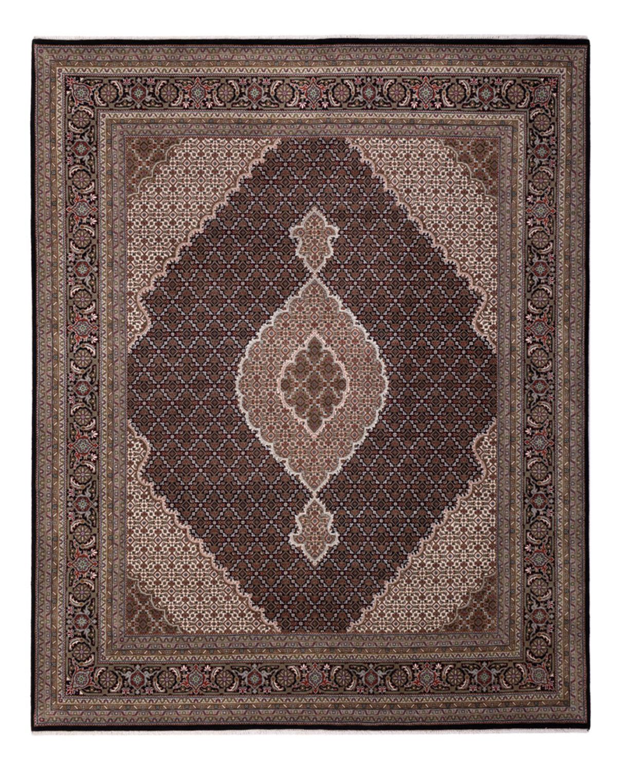 Orientteppich - Täbriz - 305 x 250 cm - dunkelbeige