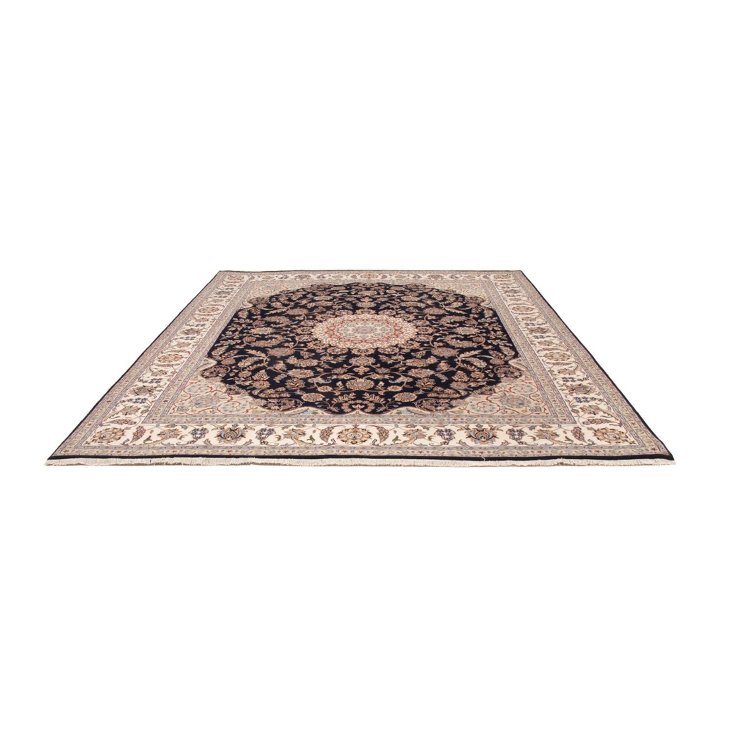 Orientteppich - Nain - Indus - 309 x 251 cm - dunkelblau