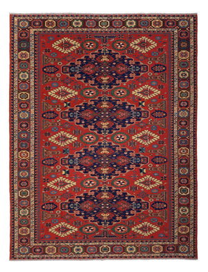 Kelim Teppich - Oriental - Soumak - 318 x 241 cm - rot
