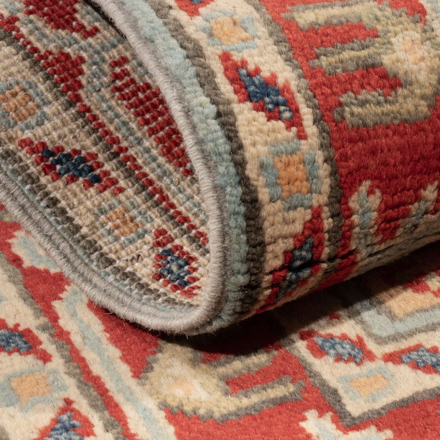 Ziegler Teppich - Kazak - 96 x 60 cm - hellblau