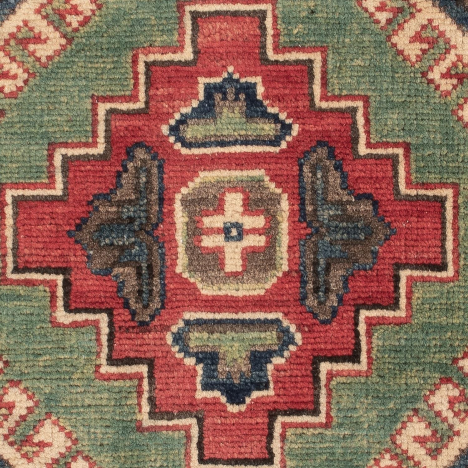 Ziegler Teppich - Kazak - 90 x 60 cm - grün