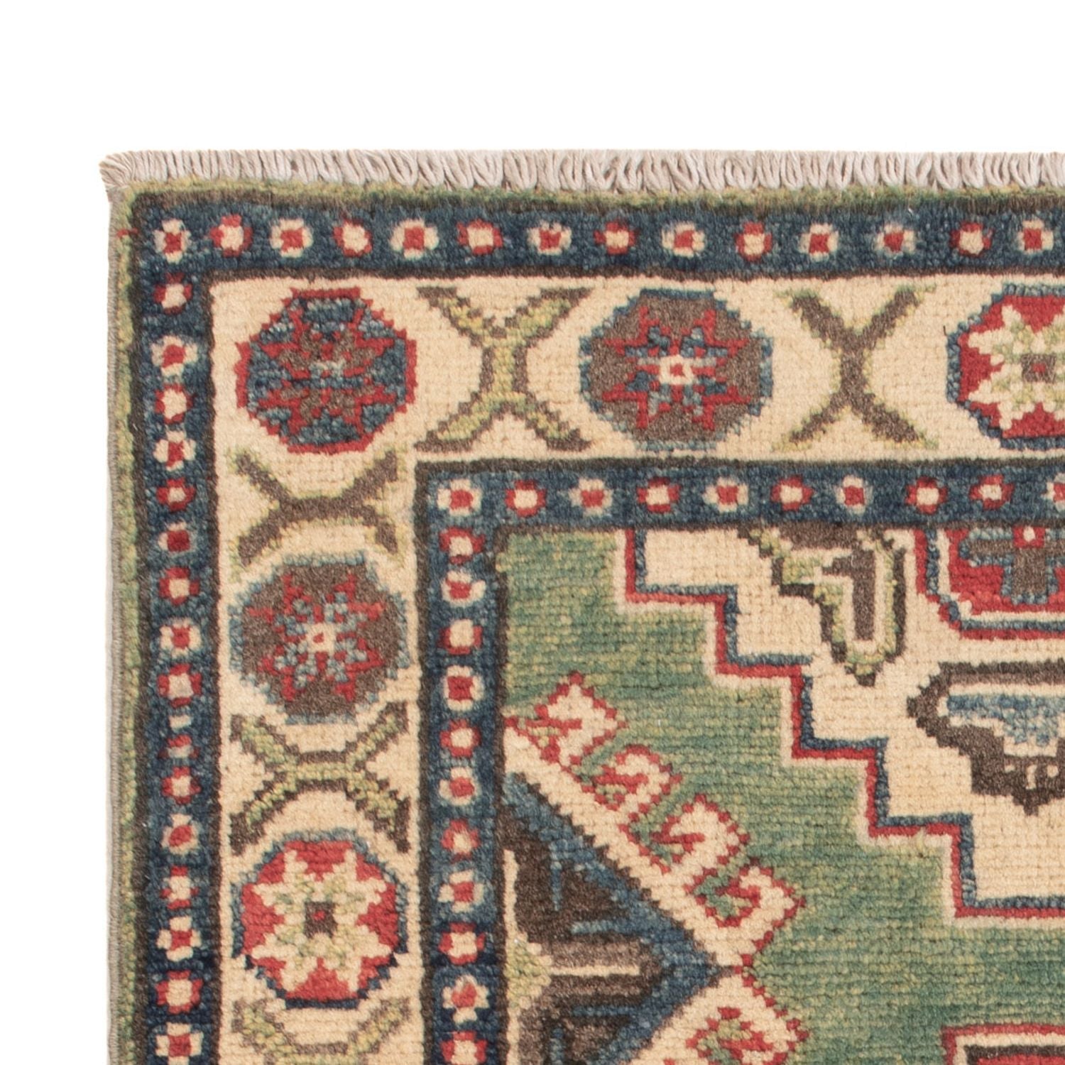 Ziegler Teppich - Kazak - 90 x 60 cm - grün