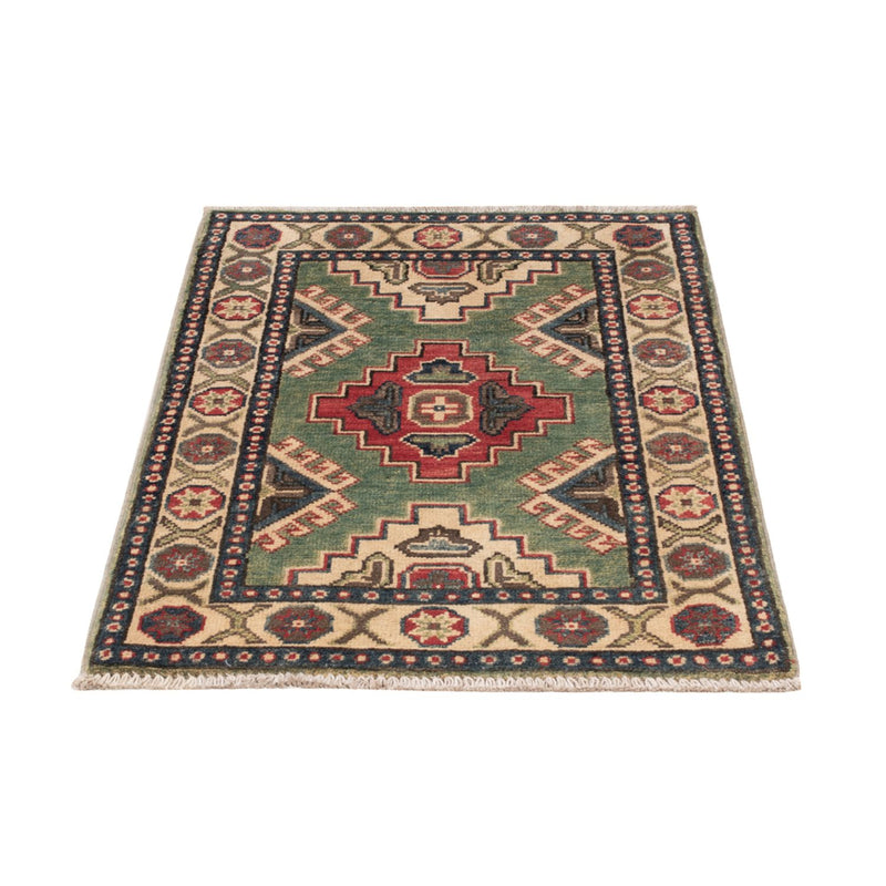 Ziegler Teppich - Kazak - 90 x 60 cm - grün