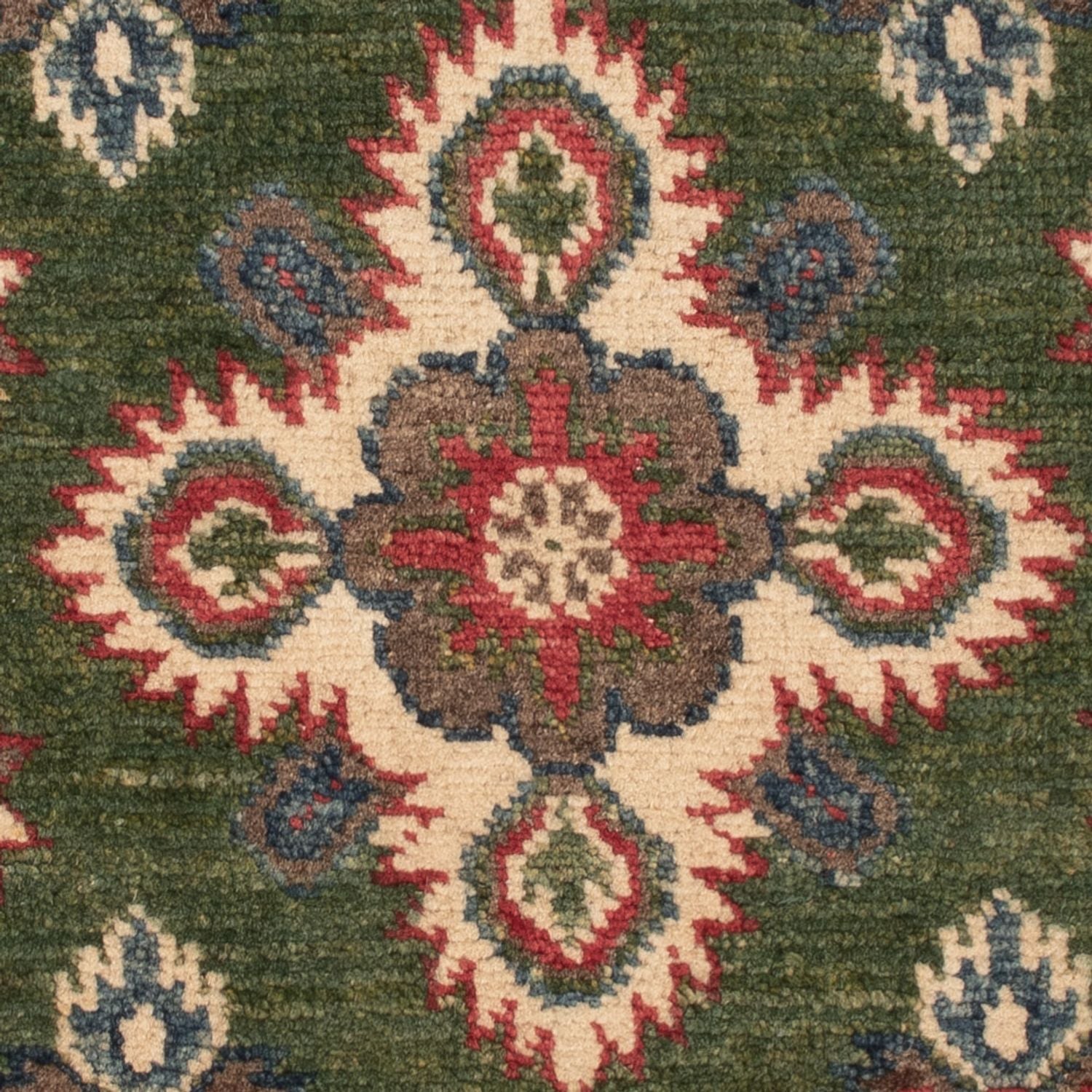 Ziegler Teppich - Kazak - 86 x 60 cm - grün