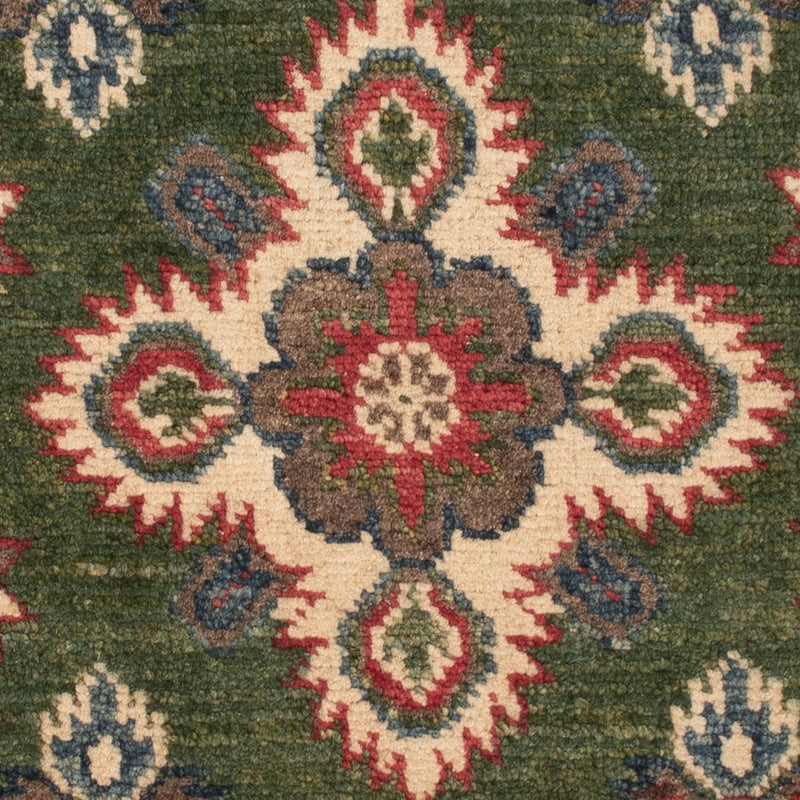 Ziegler Teppich - Kazak - 86 x 60 cm - grün