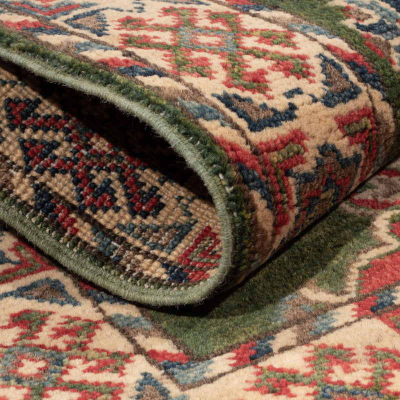 Ziegler Teppich - Kazak - 86 x 60 cm - grün