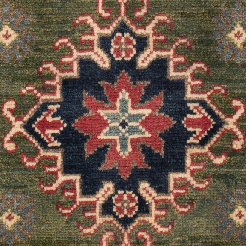 Ziegler Teppich - Kazak - 94 x 60 cm - grün