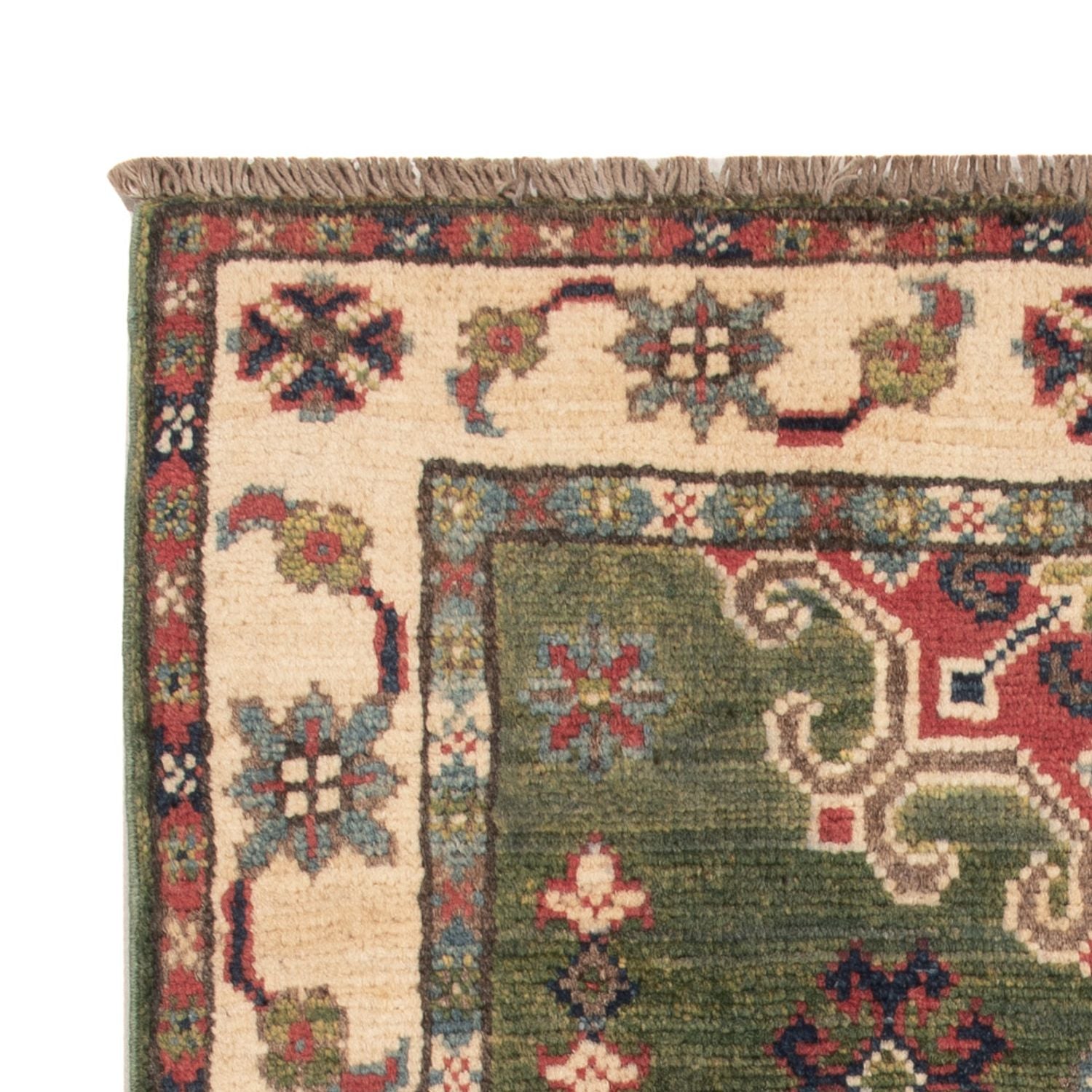 Ziegler Teppich - Kazak - 94 x 60 cm - grün