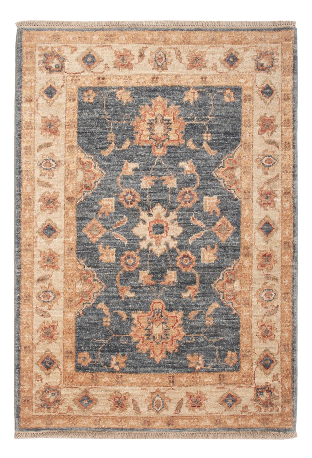 Ziegler Teppich - 98 x 68 cm - dunkelblau