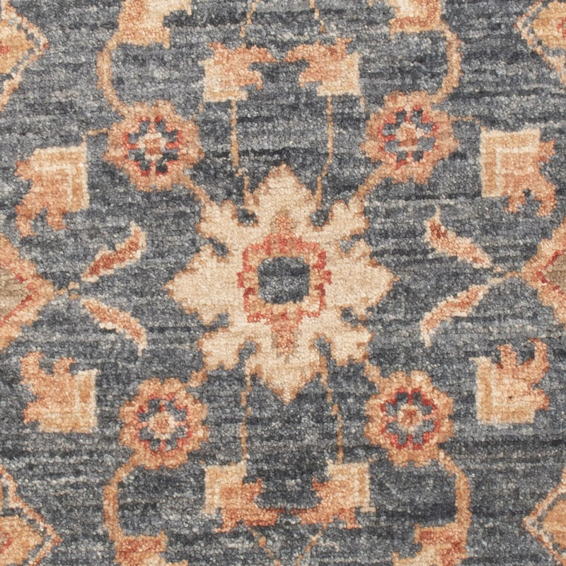 Ziegler Teppich - 98 x 68 cm - dunkelblau