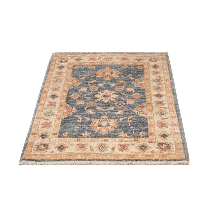 Ziegler Teppich - 98 x 68 cm - dunkelblau