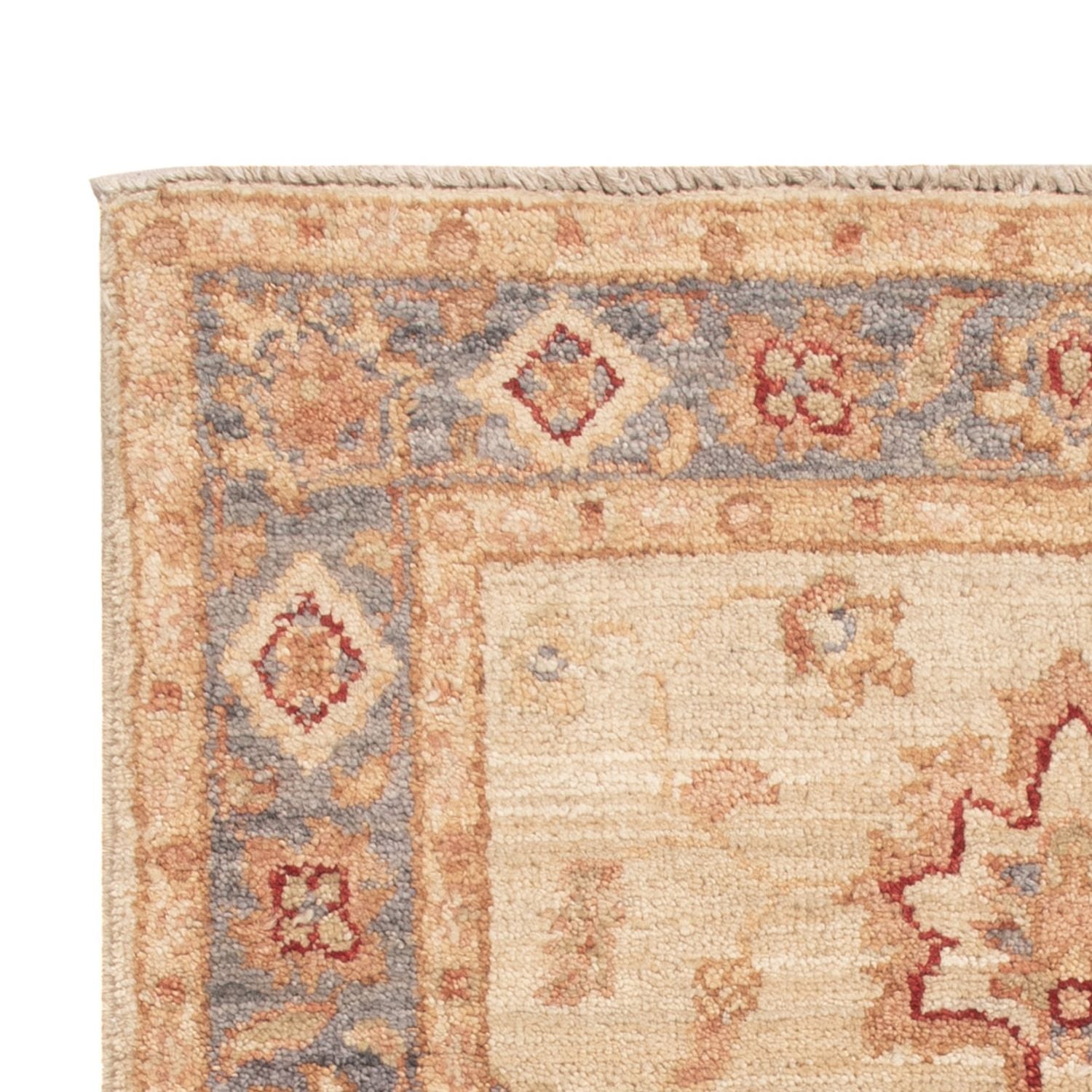 Ziegler Teppich - 90 x 58 cm - beige