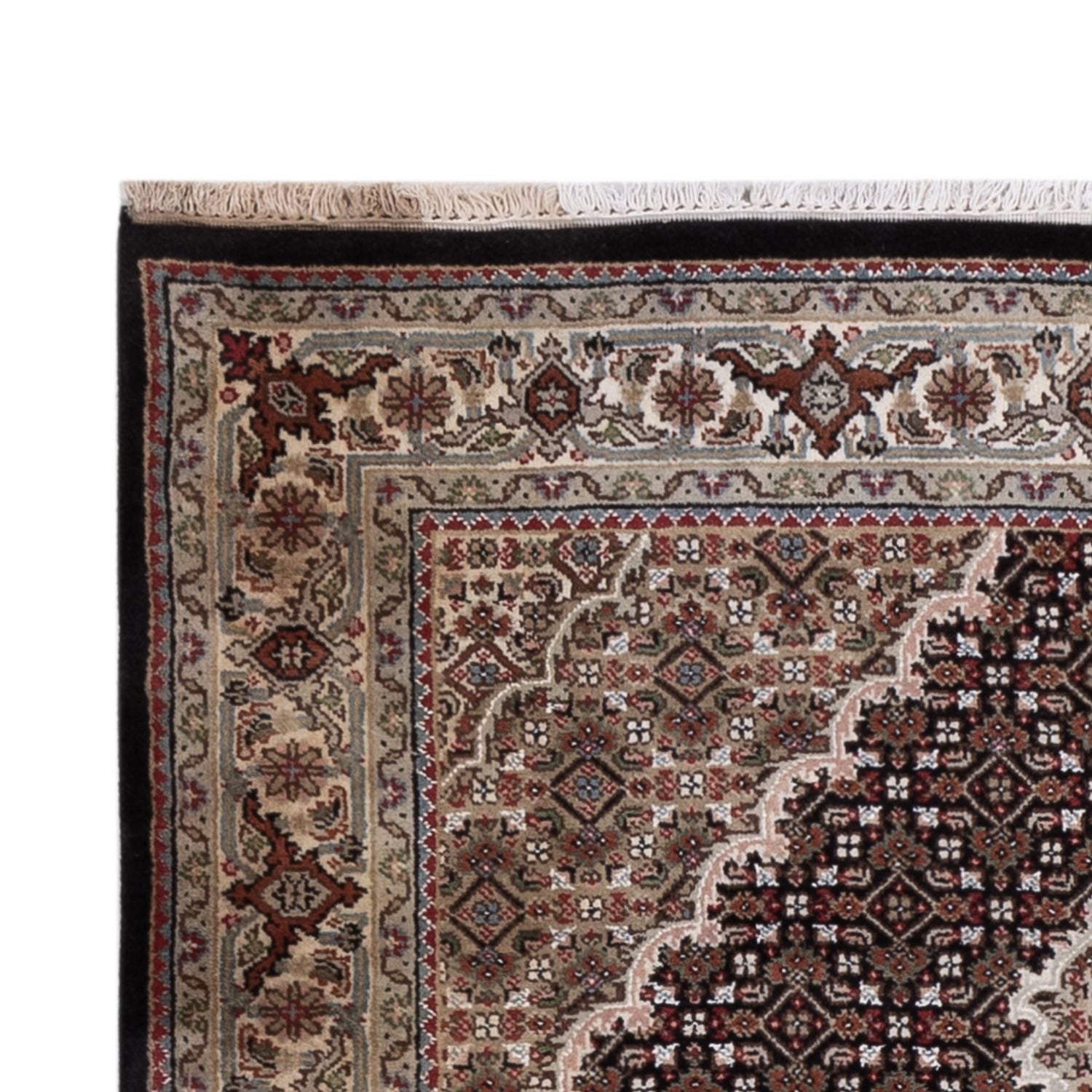 Orientteppich - Täbriz - 184 x 127 cm - dunkelbeige
