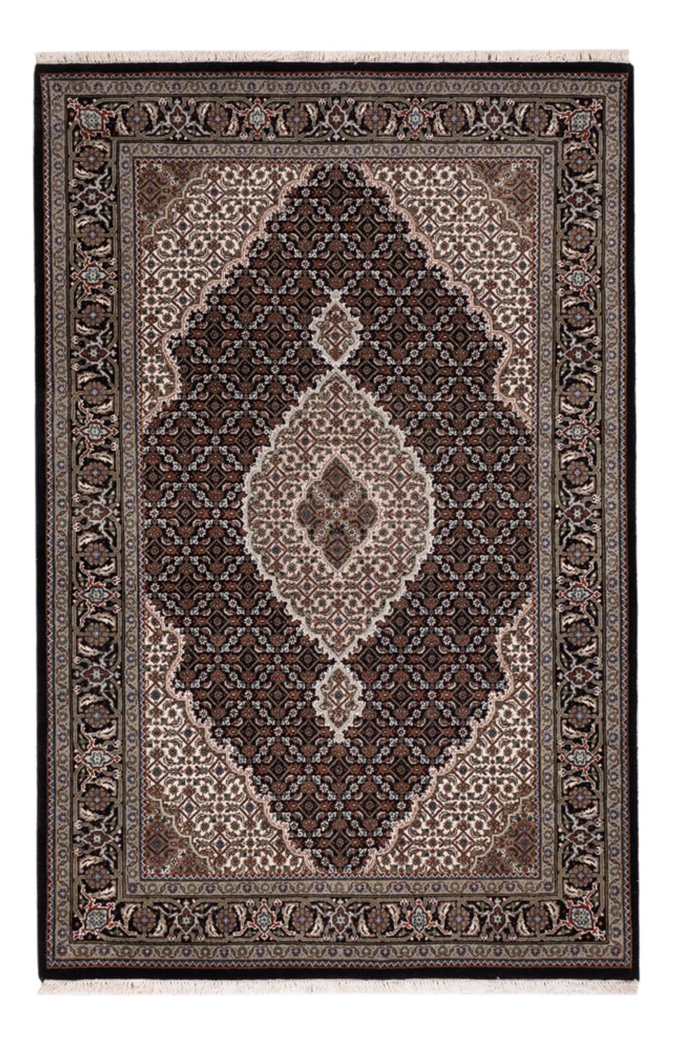 Orientteppich - Täbriz - 184 x 120 cm - dunkelbeige