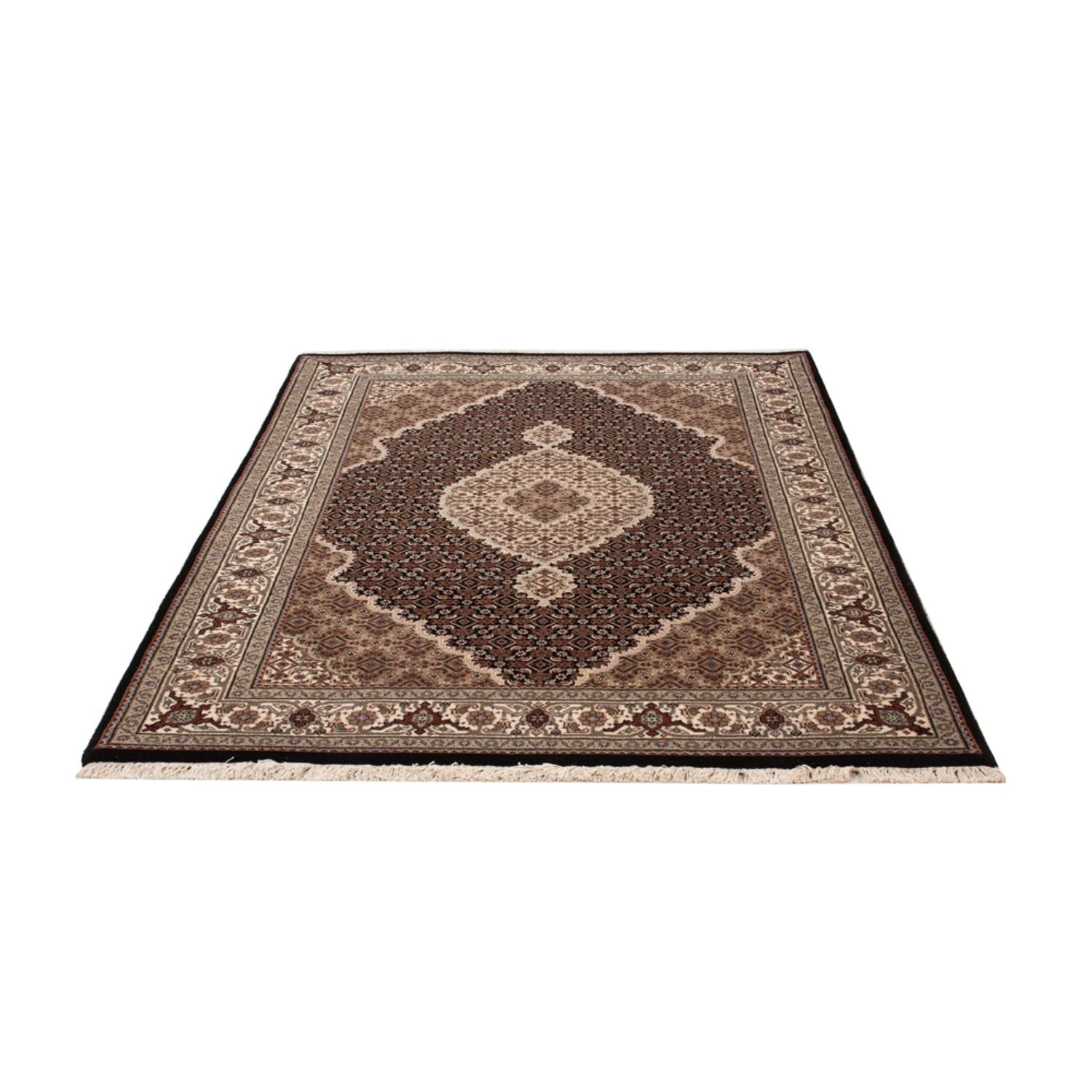 Orientteppich - Täbriz - 184 x 124 cm - dunkelbeige