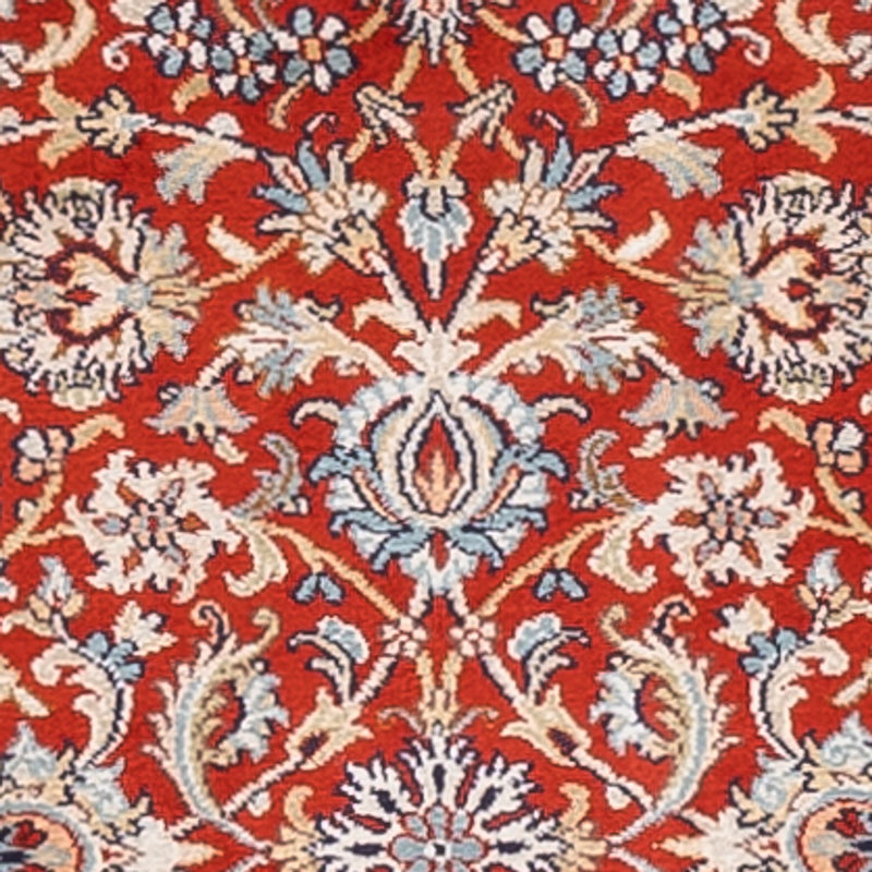 Läufer Seiden - Kaschmir Seide - 241 x 76 cm - rot