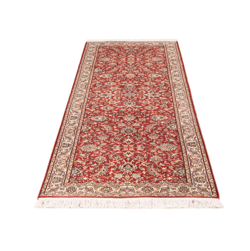 Läufer Seiden - Kaschmir Seide - 241 x 76 cm - rot