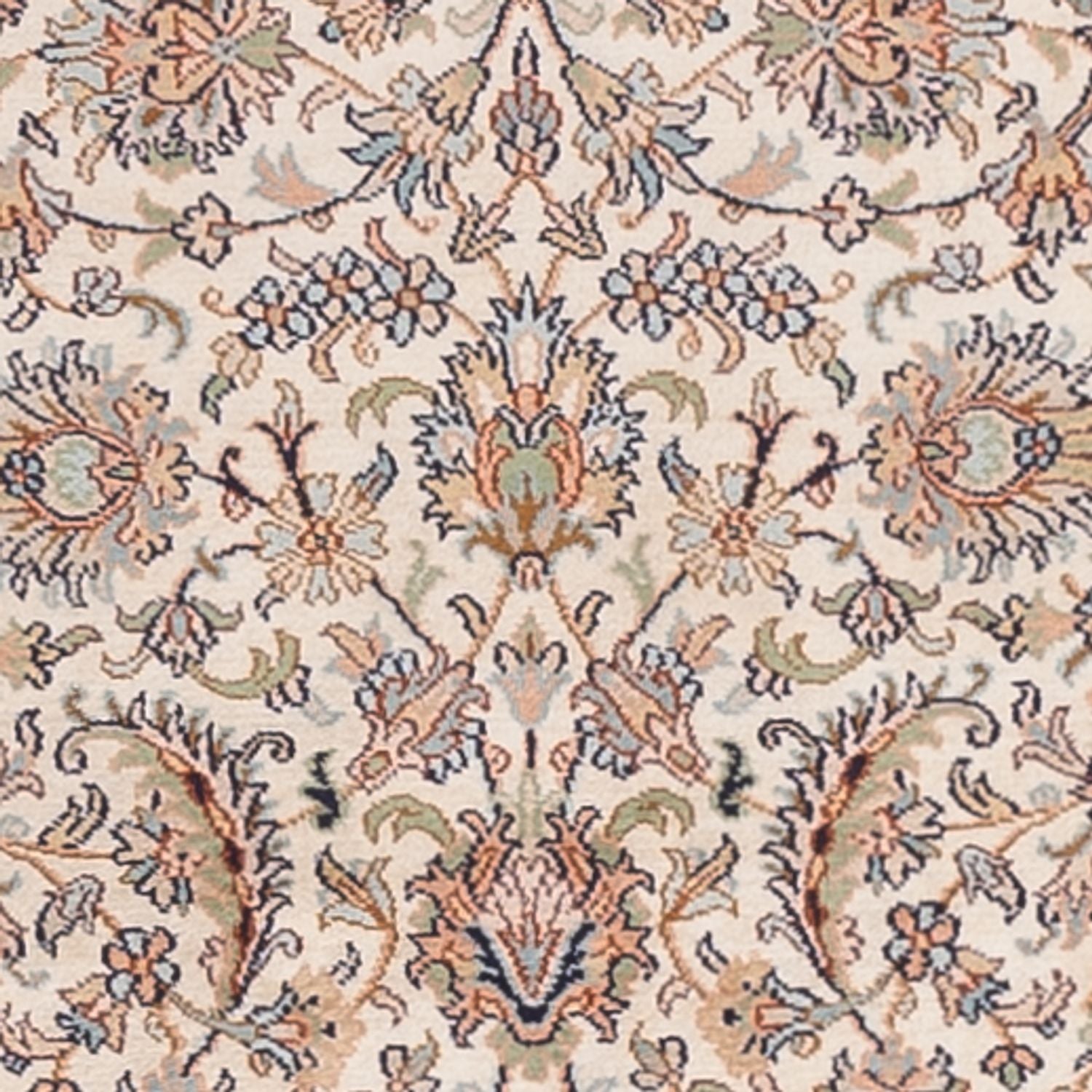 Läufer Seiden - Kaschmir Seide - 307 x 77 cm - beige