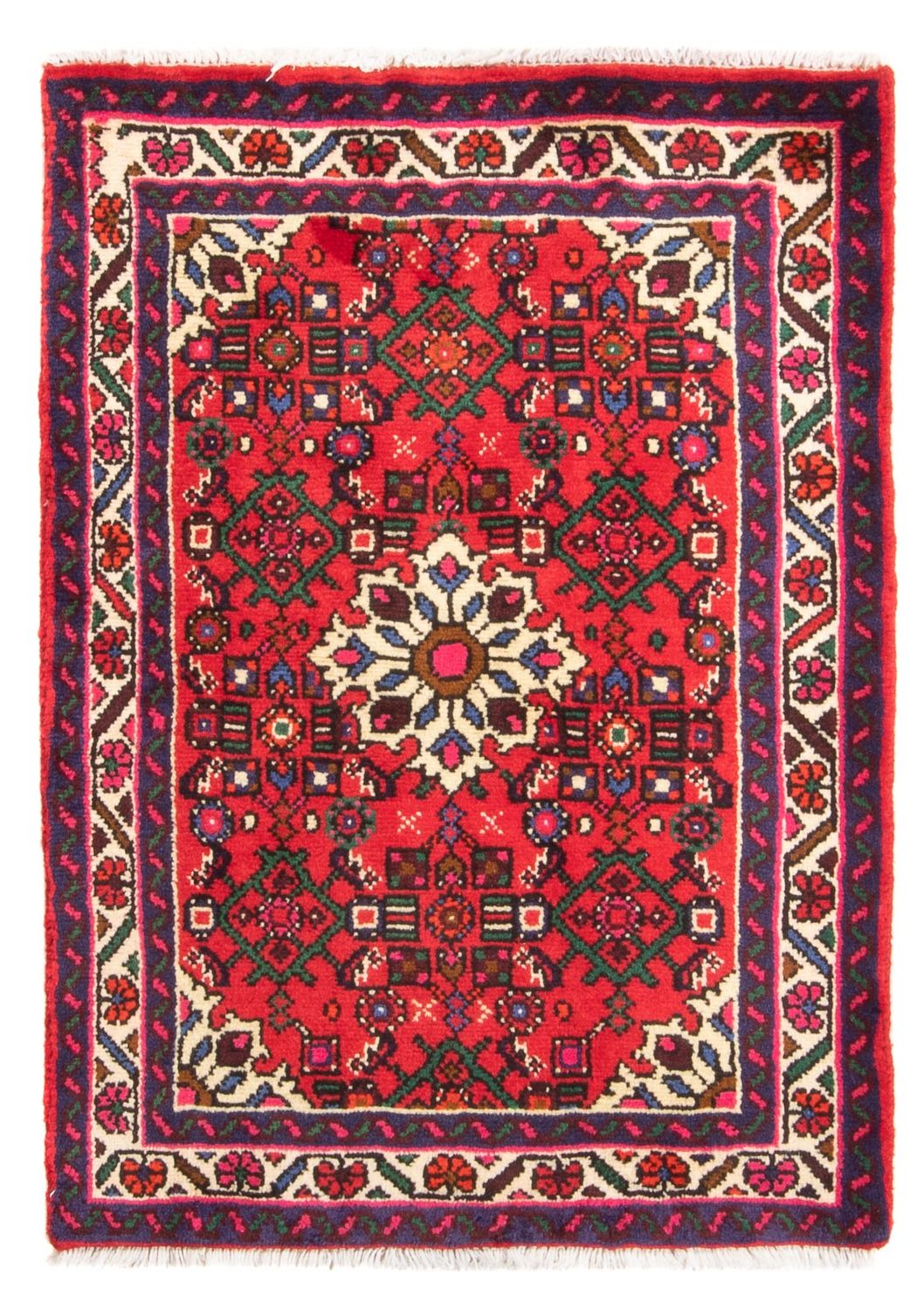 Perserteppich - Nomadic - 100 x 70 cm - rot